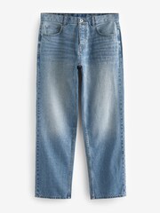 Blue Light Straight Fit 100% Cotton Authentic Jeans - Image 7 of 10