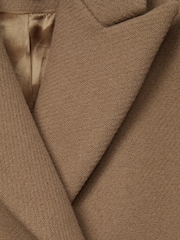 Reiss Camel Harlow 4-9 yrs Mid Length Wool Blend Coat - Image 4 of 7