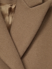 Reiss Camel Harlow 4-9 yrs Mid Length Wool Blend Coat - Image 8 of 8