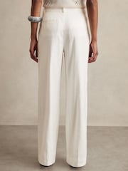 Reiss White Oe Hollie Linen-Blend Wide-Leg Trousers - Image 5 of 6