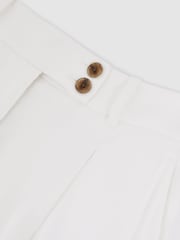 Reiss White Oe Hollie Linen-Blend Wide-Leg Trousers - Image 6 of 6