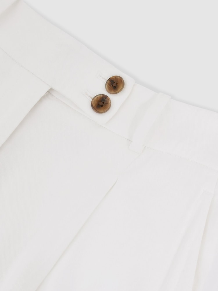 Reiss White Oe Hollie Linen-Blend Wide-Leg Trousers - Image 6 of 6