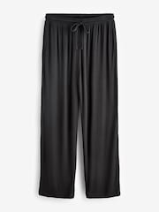 Black Ribbed Button Through Pyjamas - Image 9 of 9