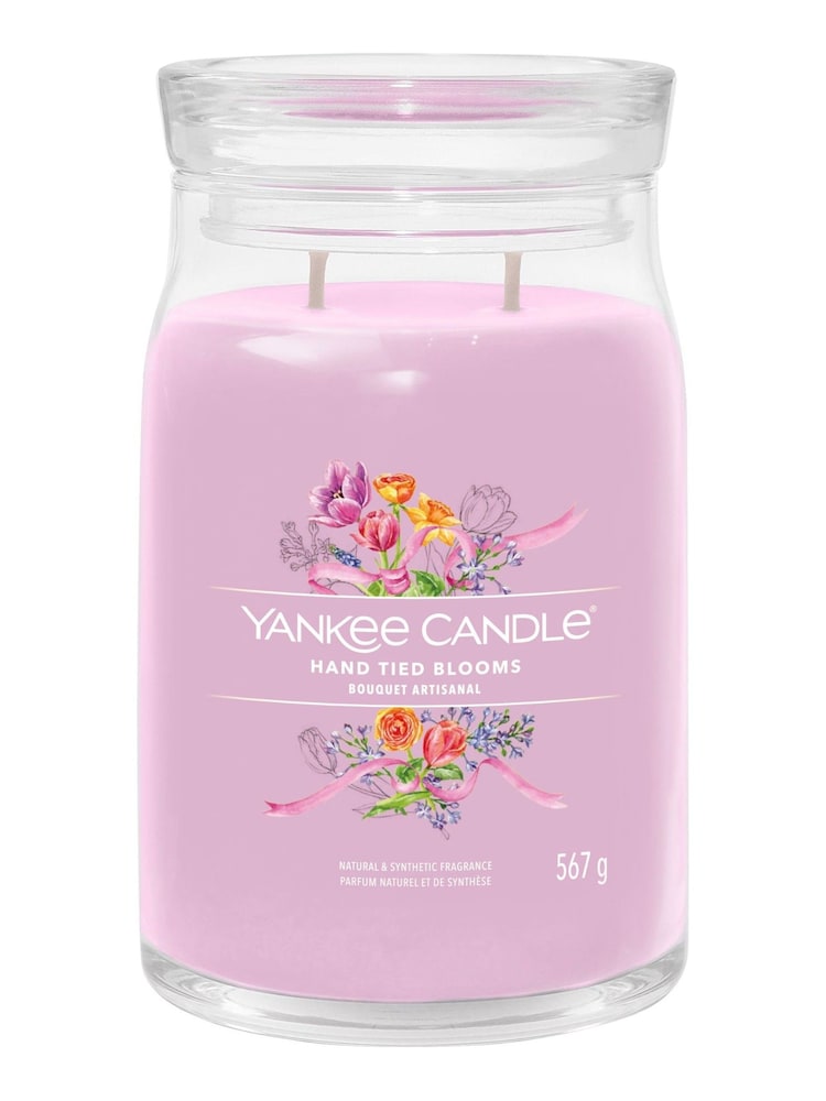 Yankee Candle Purple Signature Large Jar Scented Candle Hand Tied Blooms - Image 2 of 2