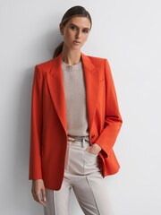 Нейтральный - Reiss-кашемировая футболка с короткими рукавами и круглым вырезом Reiss Hallie - Изображение 4 из 5