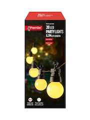 Premier Decorations Ltd 20 Warm White Colour Outdoor Party Lights - Image 2 of 4