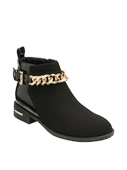 Lotus Black Heeled Ankle Boots - Image 1 of 4