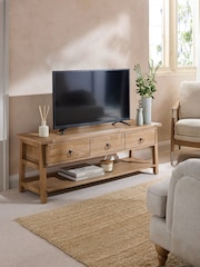 Natural Hector Mango Wood TV Unit - Image 1 of 9