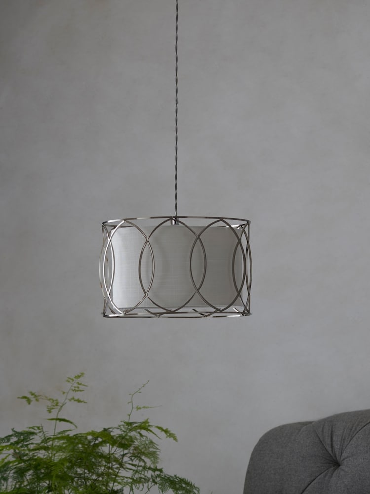 Chrome Claridge Easy Fit Lamp Shade - Image 2 of 7