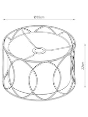 Chrome Claridge Easy Fit Lamp Shade - Image 7 of 7