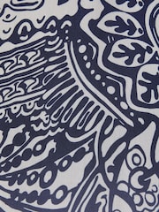 Reiss Navy Quinn Printed Strappy Resort Midi Dress - Image 6 of 6