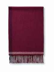 Charles Tyrwhitt Red Herringbone Cashmere Scarf - Image 2 of 3