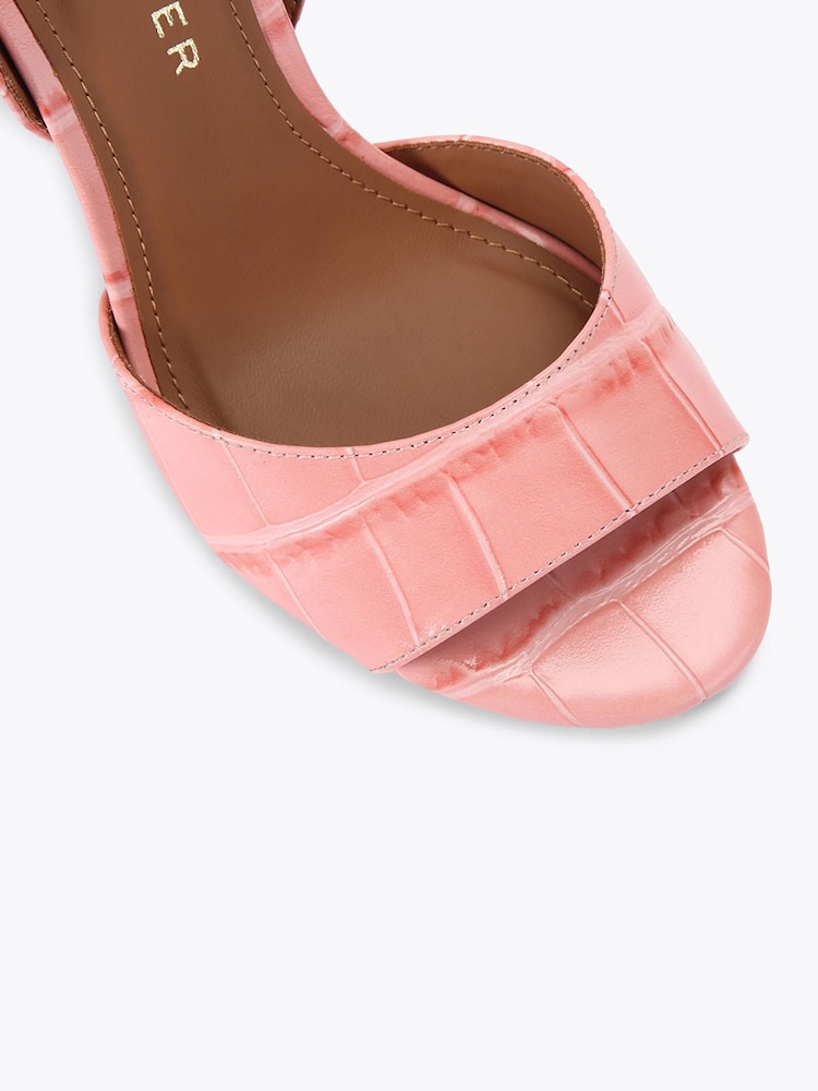 Kurt Geiger London Pink Brixton Ankle Strap Sandals - Image 5 of 5 Kurt Geiger London Pink Brixton Ankle Strap Sandals - Image 5 of 5