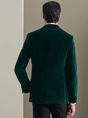 Charles Tyrwhitt Green Slim Fit 100% Cotton Italian Jacket - Image 3 of 5