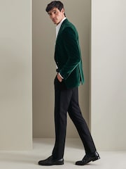 Charles Tyrwhitt Green Slim Fit 100% Cotton Italian Jacket - Image 5 of 5