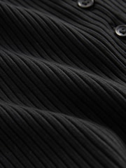 Black Ribbed Waistcoat - Image 7 of 7
