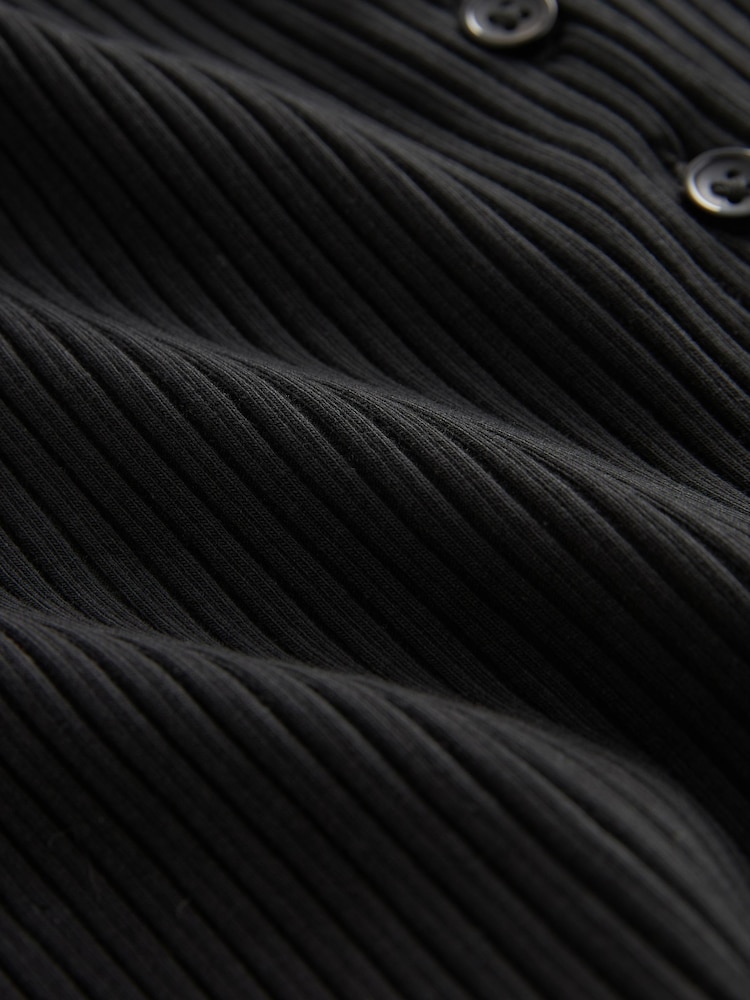 Black Ribbed Waistcoat - Image 7 of 7