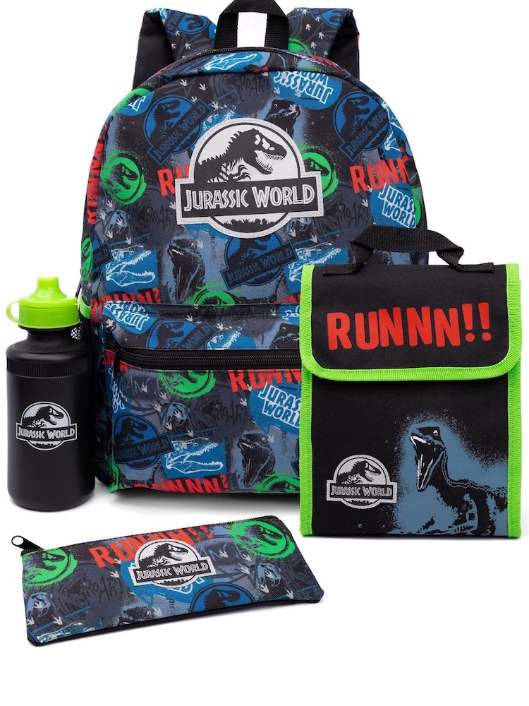 Vanilla Underground Black Jurrasic World 4 Piece Back To School Set - Image 1 of 5