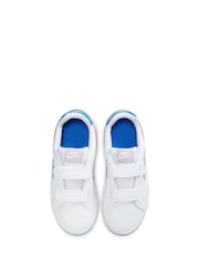 Nike White/Pink Court Royale Junior Trainers - Image 3 of 4