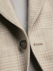Charles Tyrwhitt Natural Wool Silk Slim Fit Jacket - Image 4 of 4