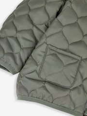 JoJo Maman Bébé Khaki Quilted Puffer Jacket - Image 4 of 9