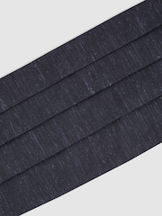 Reiss Navy Parma Silk Blend Pleated Cummerbund - Image 4 of 4