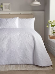 Serene White Butterfly Garden Duvet Cover Set - Image 1 of 1