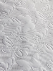 Serene White Butterfly Garden Duvet Cover Set - Image 4 of 4