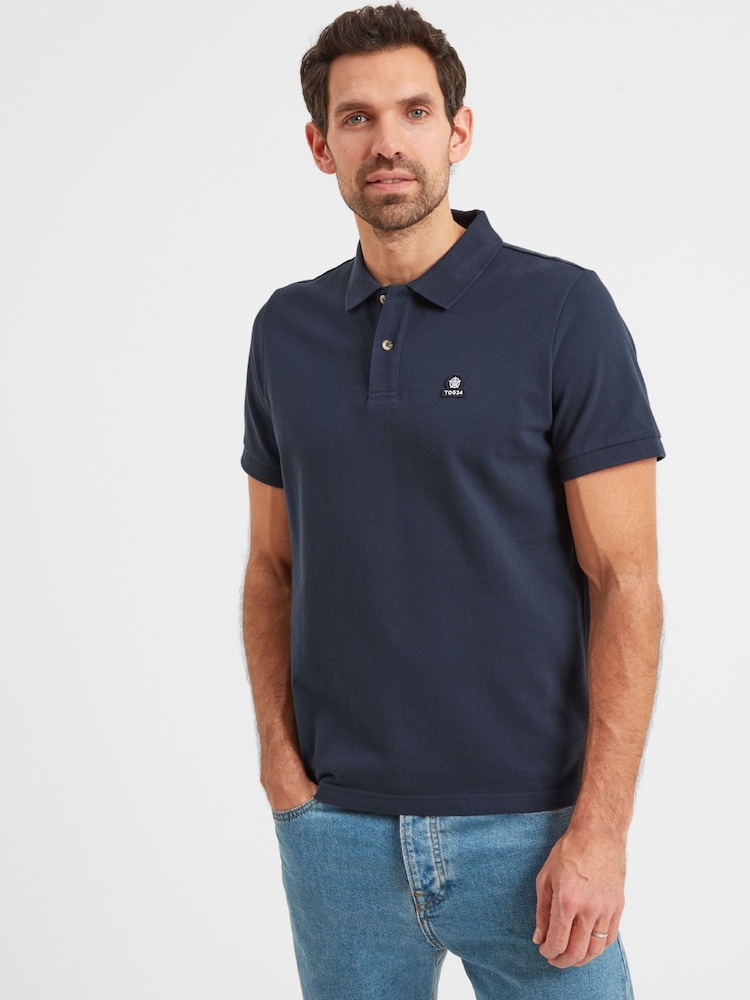 Tog 24 Blue Aketon 100% Cotton Polo Shirt - Image 1 of 7