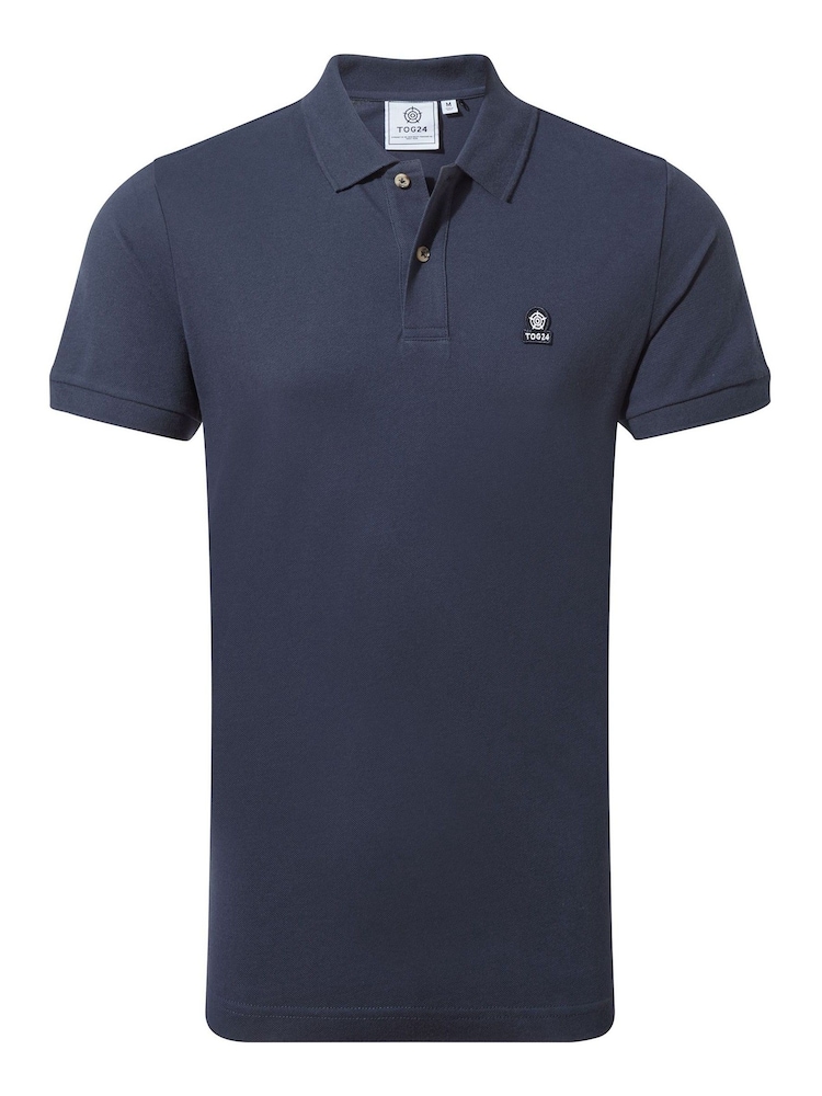 Tog 24 Blue Aketon 100% Cotton Polo Shirt - Image 7 of 7
