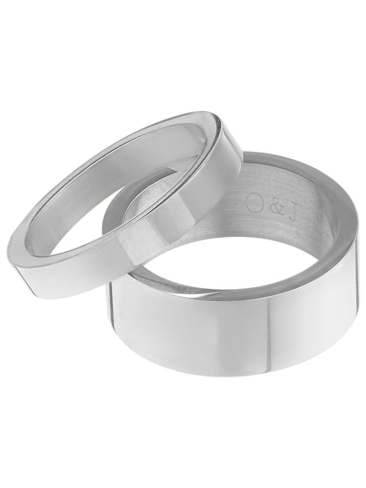 Orelia & Joe Silver Plated Metal Stacking Ring Set - Image 1 of 1