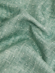 Reiss Pistachio Melange Cataldo Silk Reversible Pocket Square - Image 3 of 5