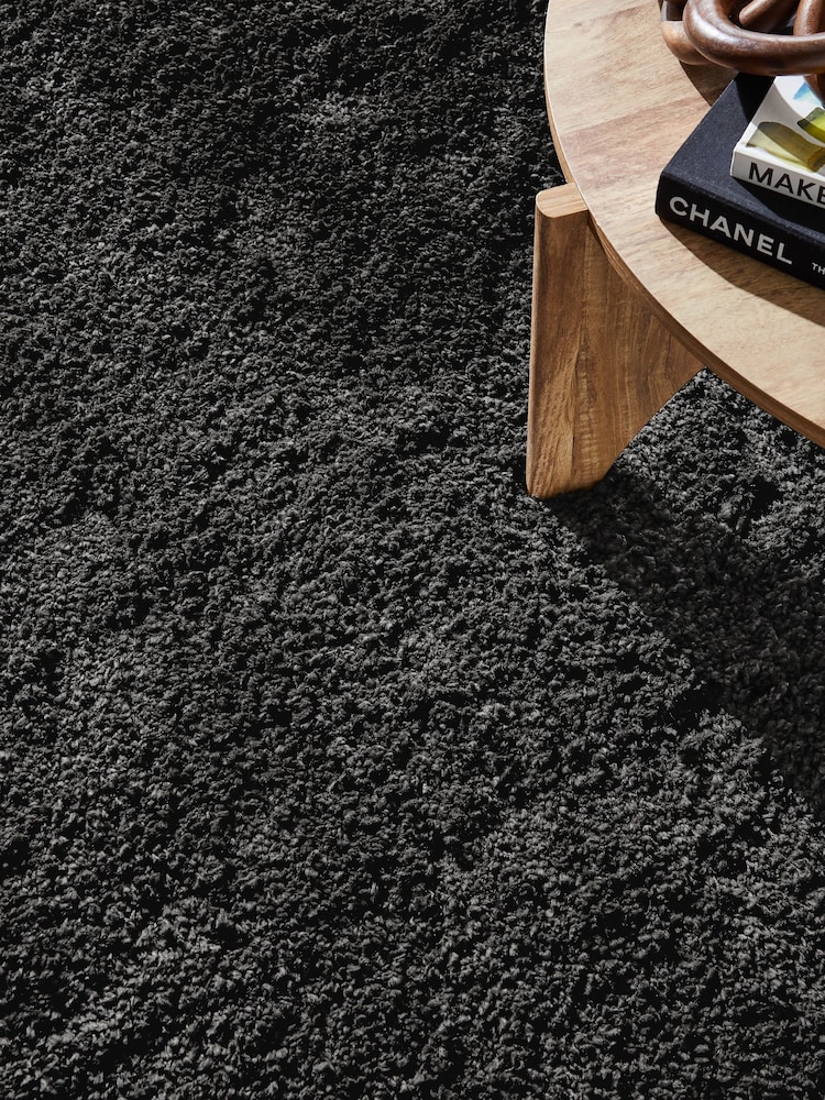 Charcoal Grey Premium Cosy Shaggy Rug - Image 2 of 4