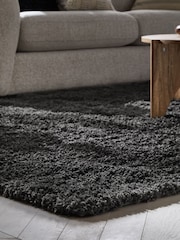 Charcoal Grey Premium Cosy Shaggy Rug - Image 3 of 4