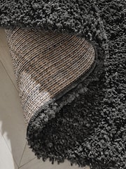 Charcoal Grey Premium Cosy Shaggy Rug - Image 4 of 4