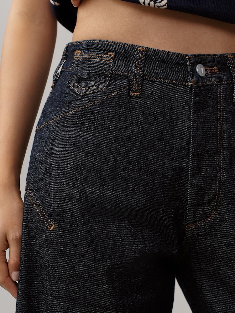 Anthropologie Blue Pilcro Kayden High-Rise Carpenter Barrel Trousers - Image 4 of 4 Anthropologie Blue Pilcro Kayden High-Rise Carpenter Barrel Trousers - Image 4 of 4