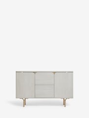 Light Evie Oak Effect Space Saving Large Slim Sideboard - Image 4 of 12
