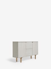 Light Evie Oak Effect Space Saving Large Slim Sideboard - Image 7 of 12