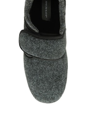 Dunlop Grey Touch Fastening Full Mens Slippers - Image 4 of 4