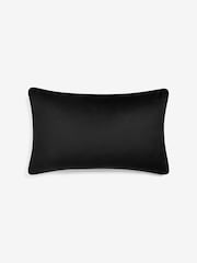 Black 40 x 59cm Matte Velvet Cushion - Image 2 of 5