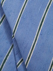 Reiss Sky Blue Ravenna Silk Blend Textured Tie - Image 5 of 5
