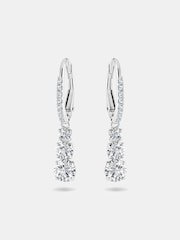Swarovski Silver Attract Trilogy Earrings - Image 1 of 5