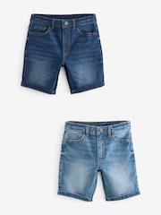Blues 2 Pack Denim Shorts (3-16yrs) - Image 1 of 5
