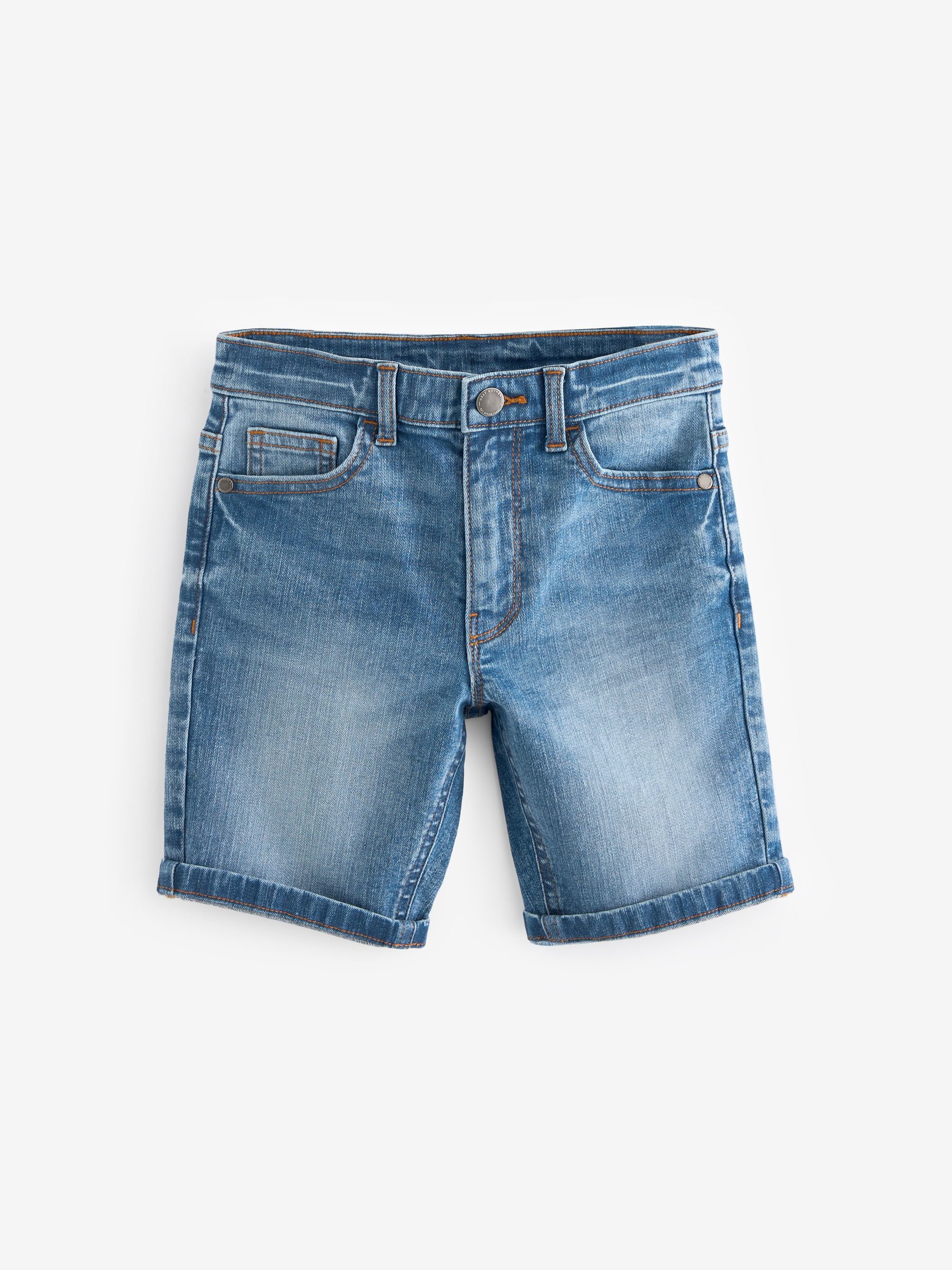 Now Or Never Denim Shorts, Moon Child Blue