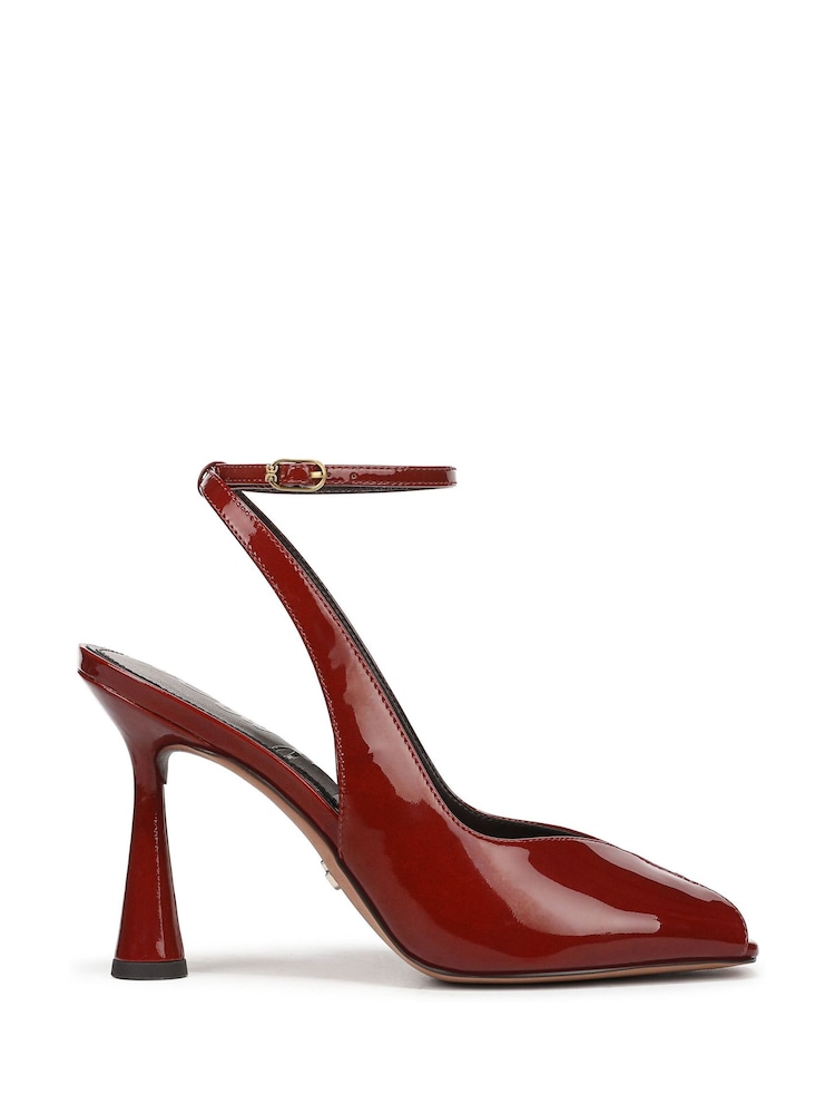 Sam Edelman Brown Esme Regular Fit Ankle Strap Peep Toe Shoes - Image 2 of 8 Sam Edelman Brown Esme Regular Fit Ankle Strap Peep Toe Shoes - Image 2 of 8