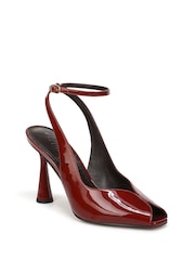 Sam Edelman Brown Esme Regular Fit Ankle Strap Peep Toe Shoes - Image 4 of 8