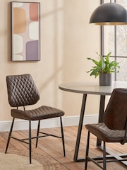 Design Décor Dark Brown Set of 2 Carson Dining Chairs - Image 1 of 8