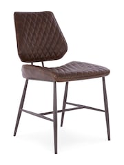 Design Décor Dark Brown Set of 2 Carson Dining Chairs - Image 4 of 8