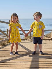 JoJo Maman Bébé Lion & Tiger Print Drop Shoulder Dress - Image 1 of 4
