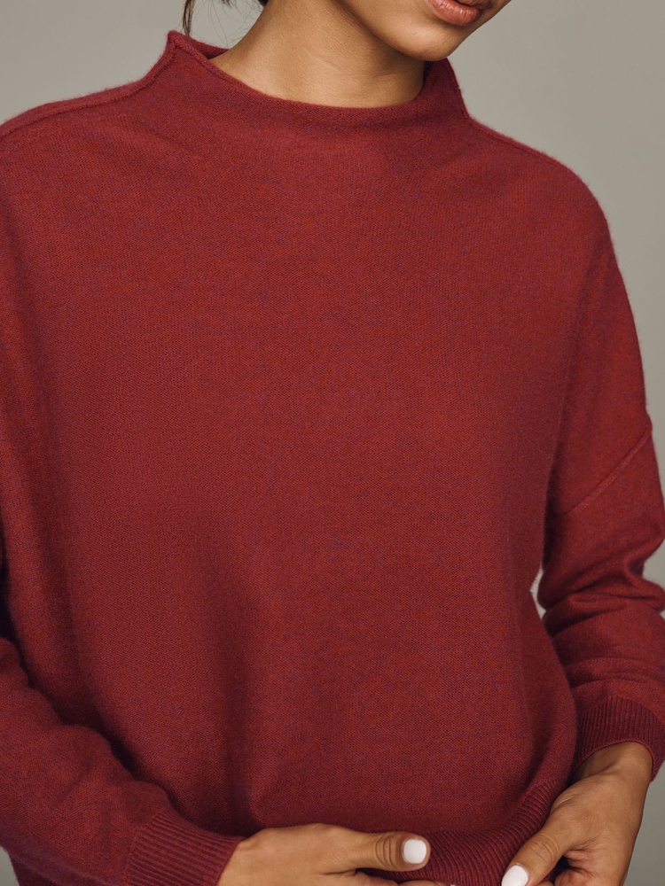 Pula - Anthropologie Alani Cashmere Mock Neck Jumper - Larawan 4 ng 4